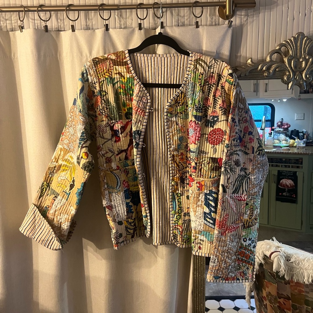 Multicolor Quilted Women's Jacket